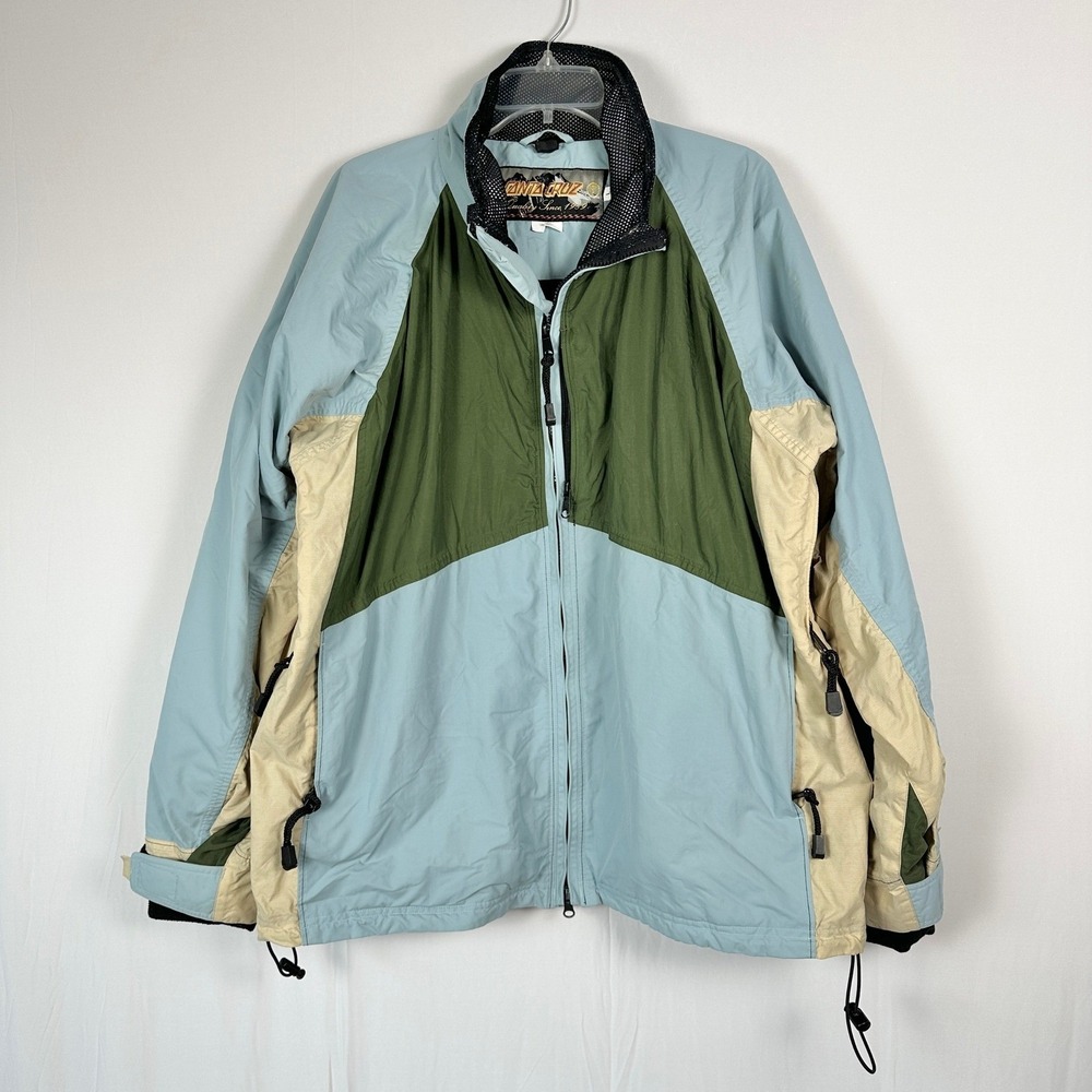 Santa Cruz Colorblock Ski Snowboard Jacket Men's‎ L Winter Sports Outdoor Cabin